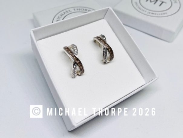 Infinity rings with CZ stones. Infinity rings with CZ stones.